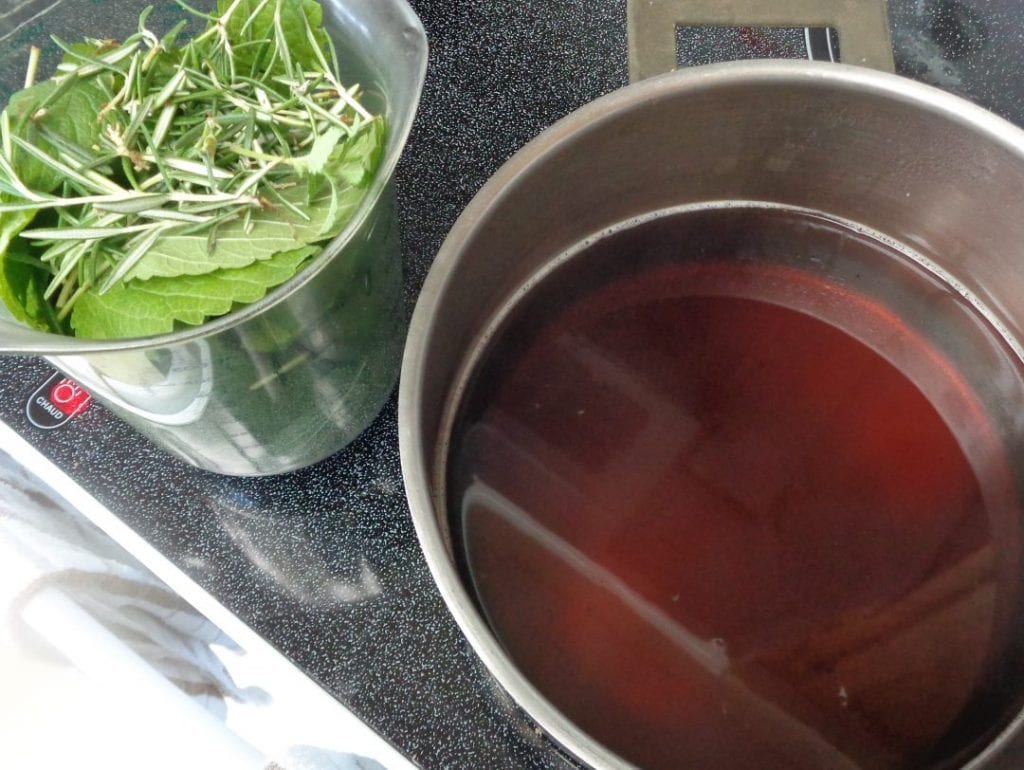 Lemon Balm Rosemary Raspberry Lemonade from My Kitchen Wand