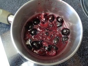 Brandied Cherry Sauce with Honey from My Kitchen Wand