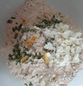 Red Fife Biscuits with Garlic, Feta and Herbs from My Kitchen Wand