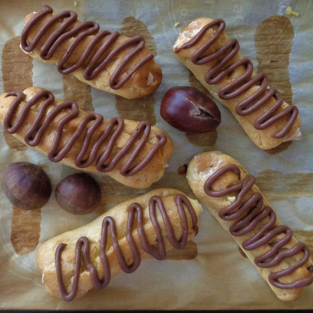 Chestnut Coffee Eclairs from My Kitchen Wand