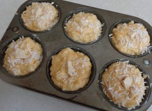 Coconut Orange White Chocolate Muffins from My Kitchen Wand