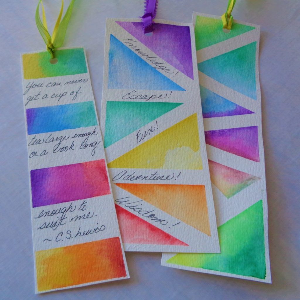 Watercolour Bookmarks and Gift Tags from My Kitchen Wand
