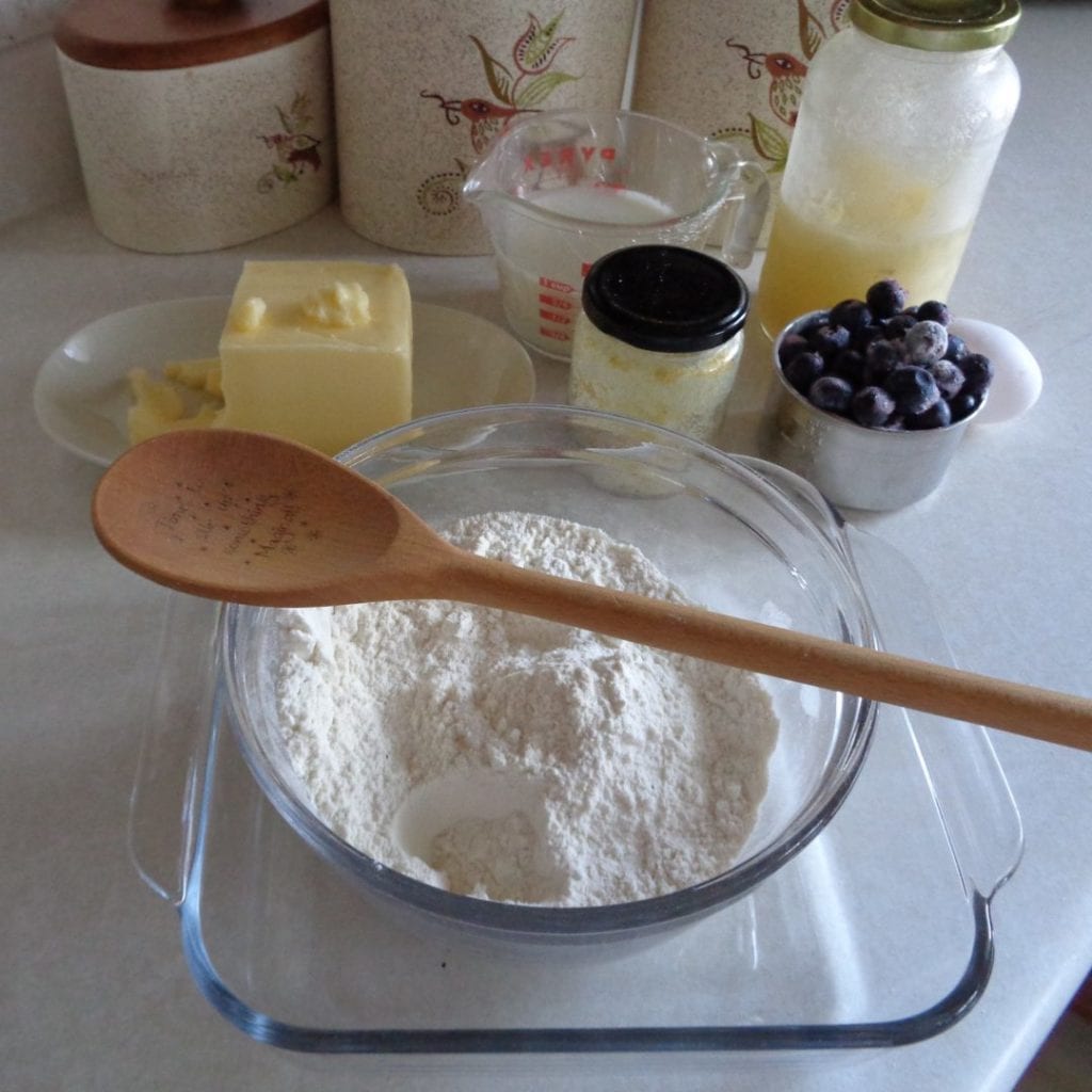 Blueberry Buttermilk Cake with Lemon and Rum from My Kitchen Wand