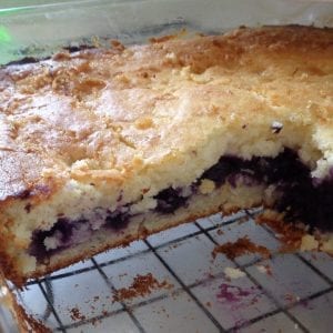 Blueberry Buttermilk Cake with Lemon and Rum from My Kitchen Wand