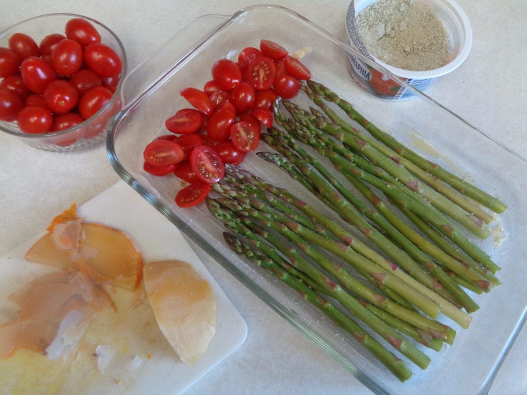 Roasted Asparagus and Tomato with Balsamic Vinegar from My Kitchen Wand