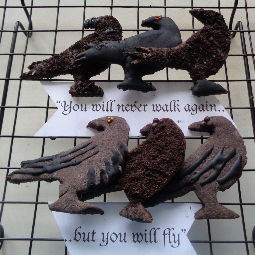 Three Eyed Raven Cookies from My Kitchen Wand