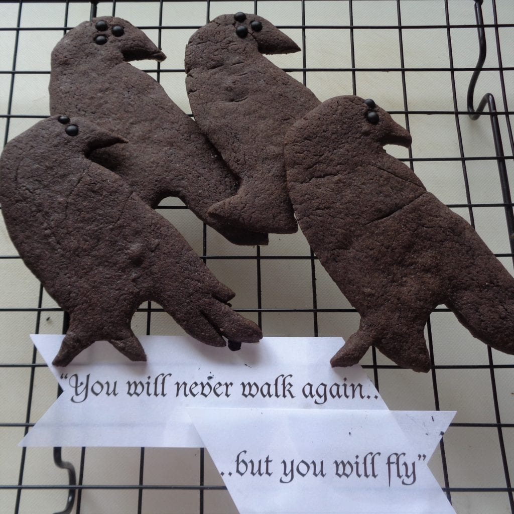 Three Eyed Raven Cookies from My Kitchen Wand