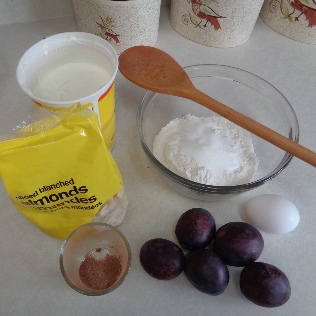 Cinnamon Plum Muffins with Yoghurt & Almonds from My Kitchen Wand