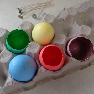 Dyed Egg Shell Candles from My Kitchen Wand