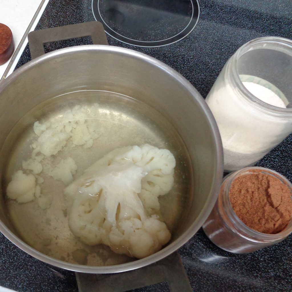 Cauliflower Cream of Wheat Soup from My Kitchen Wand