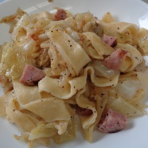 Haluski ( Braised Cabbage & Egg Noodles)