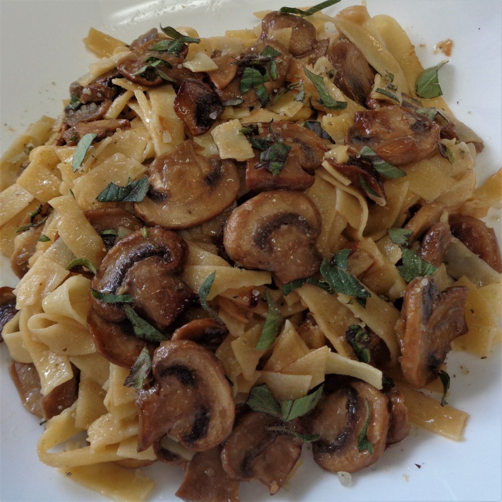 Mushroom Linguini from My Kitchen Wand