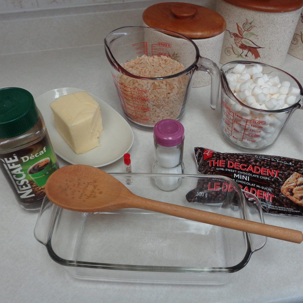 Almond Mocha Rice Krispie Squares from My Kitchen Wand