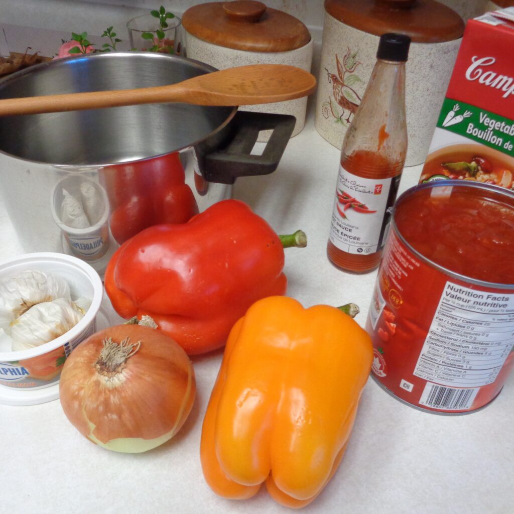 Tomato Soup with Bell Peppers from My Kitchen Wand