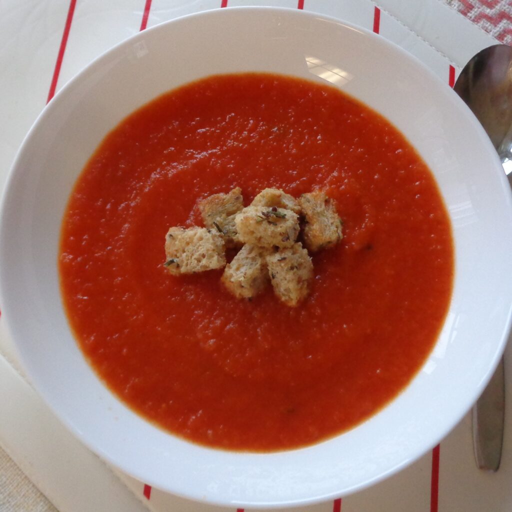 Tomato Soup with Bell Peppers from My Kitchen Wand