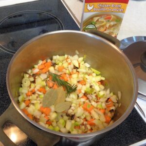 Chicken Soup with Imbolc Herbs from My Kitchen Wand