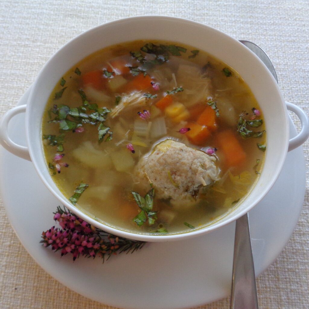 Chicken Soup with Imbolc Herbs from My Kitchen Wand