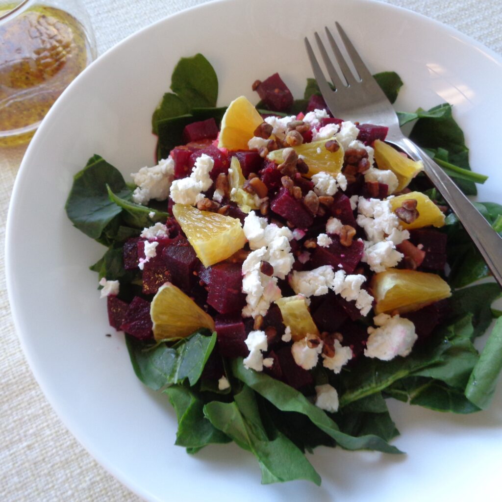 Beet Salad with Orange Vinaigrette from My Kitchen Wand