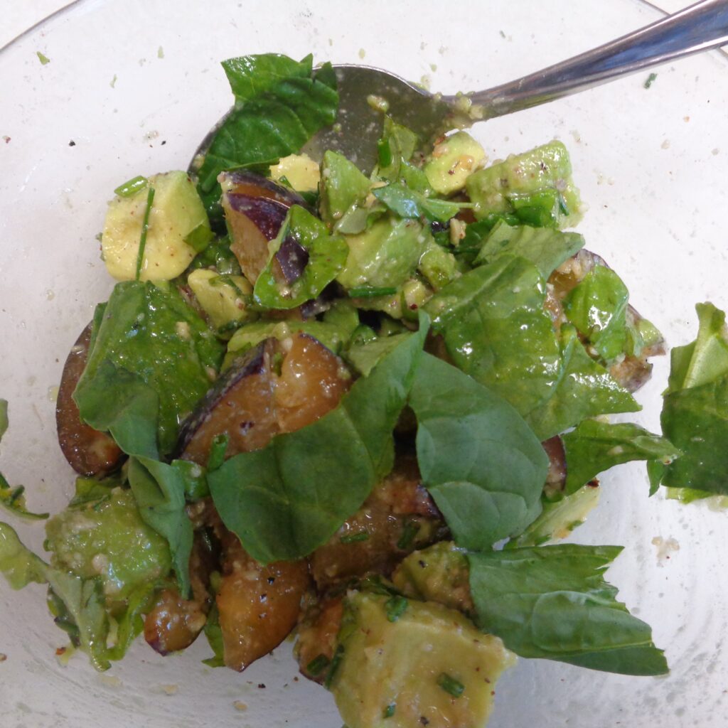 Plum & Avocado Salad from My Kitchen Wand