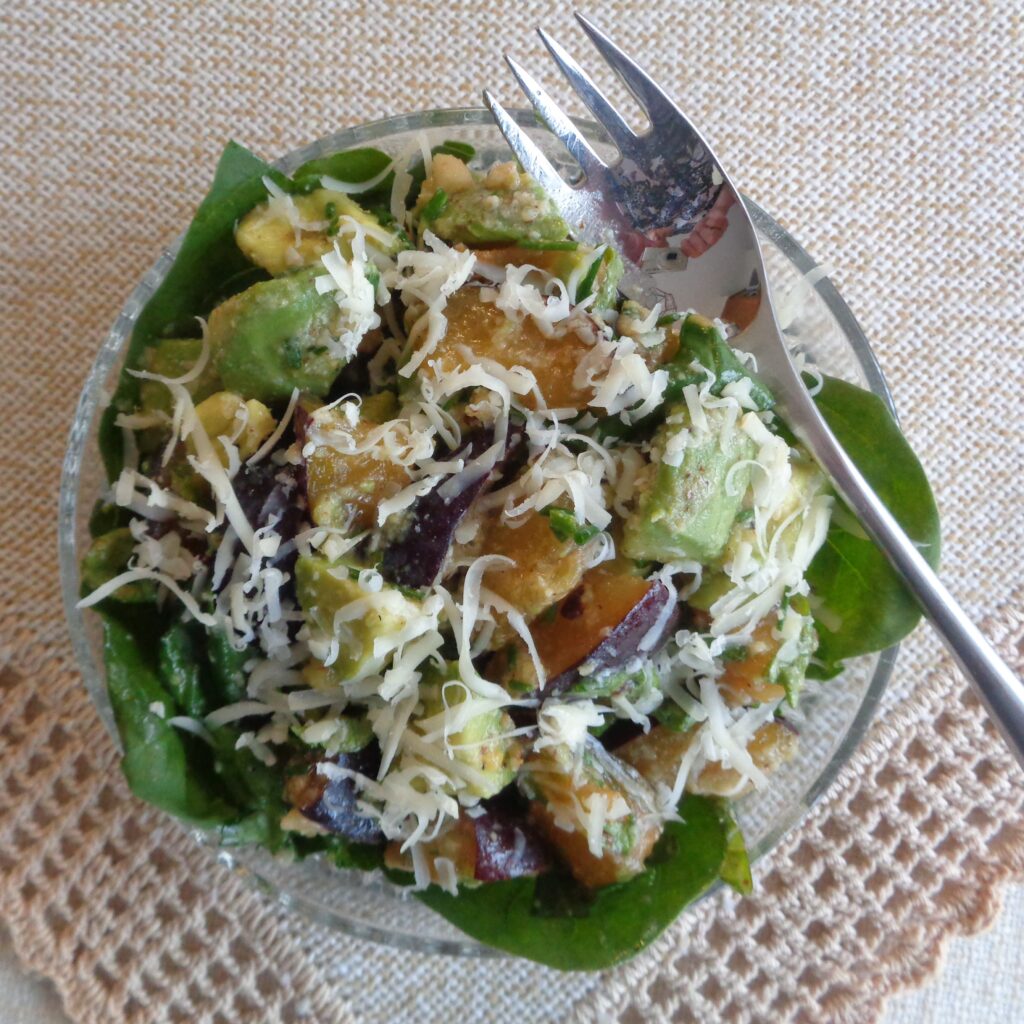 Plum & Avocado Salad from My Kitchen Wand