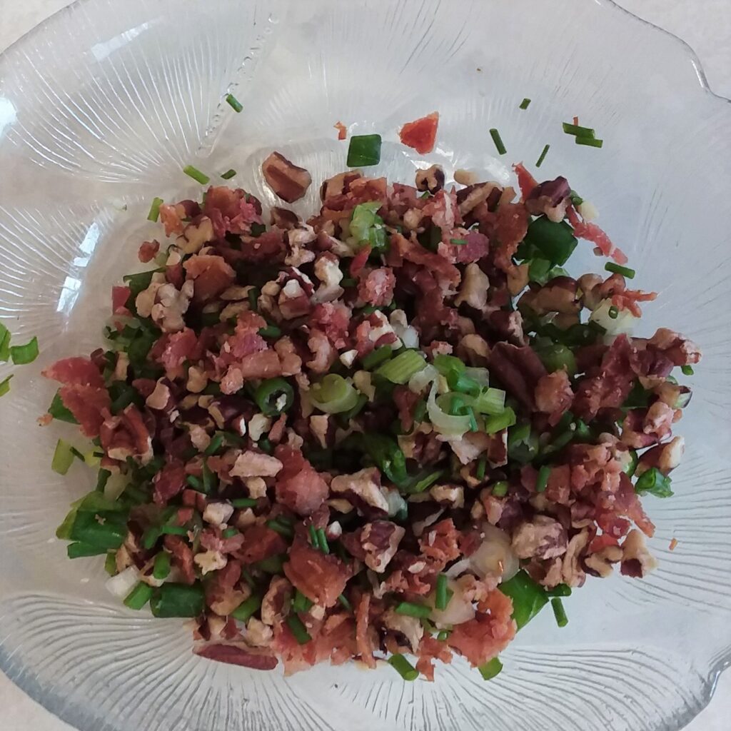 Bacon, Herbs & Pecan covered Cream Cheese from My Kitchen Wand