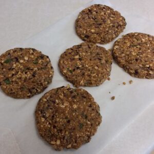 Purslane and Mushroom Bean Burgers from My Kitchen Wand